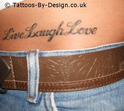live laugh love tattoo on live to love love to live quote